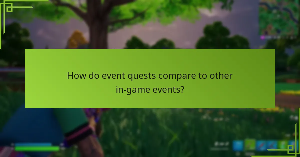What rewards can players expect from event quests?
